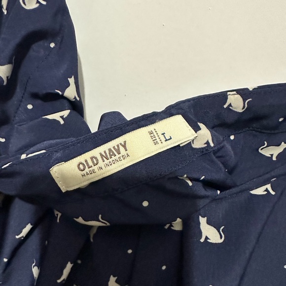 Navy - Cream Cat 🐈‍⬛ print - Picture 5 of 6